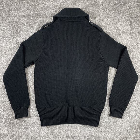 Brooks Brothers Cardigan Sweater Mens Medium Knit Shawl Collar Shoulder Straps - Picture 7 of 14